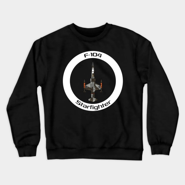 F-104 Starfighter (Germany) Crewneck Sweatshirt by BearCaveDesigns